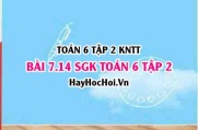 Bài 7.14 SGK Toán 6 tập 2 Kết nối tri thức